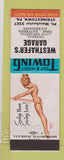 Matchbook Cover - Westhafer's Garage Strinestown PA pinup