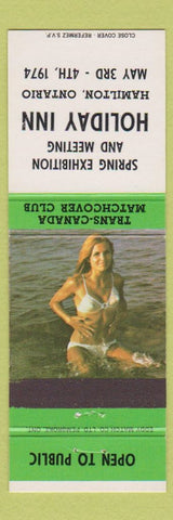 Matchbook Cover - Trans Canada Match Holiday Inn Hamilton ON 1974 pinup