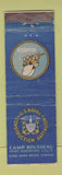 Matchbook Cover - US Naval Construction Rousseau Port Hueneme CA Seabees WORN