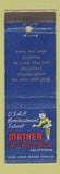 Matchbook Cover - Mather Air Force Base CA