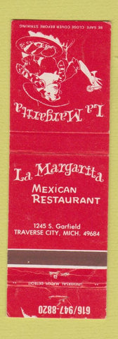 Matchbook Cover - La Margarita Mexican Restaurant Traverse City MI WEAR girlie