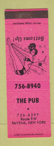 Matchbook Cover - The Pub Ravena NY girlie