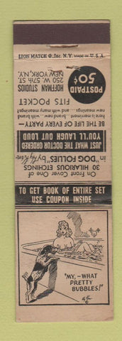 Matchbook Cover - Hoffman Studios Dog Cartoon girlie WEAR
