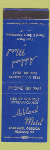 Matchbook Cover - Ashland Motel OR