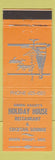Matchbook Cover - Holiday House Restaurant Green Valley AZ