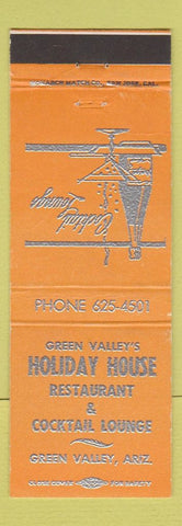Matchbook Cover - Holiday House Restaurant Green Valley AZ