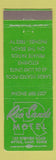Matchbook Cover - Rio Sands Motel Aptos CA