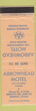 Matchbook Cover - Arrowhead Motel Burnet TX PEACH