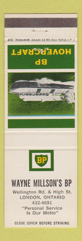 Matchbook Cover - BP oil gas Hovercraft London ON Wayne Millson's
