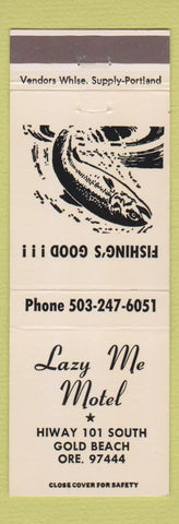 Matchbook Cover - Lazy Me Motel Gold Beach OR