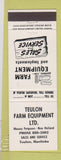Matchbook Cover - Teulon MB Massey Ferguson New Holland Tractors