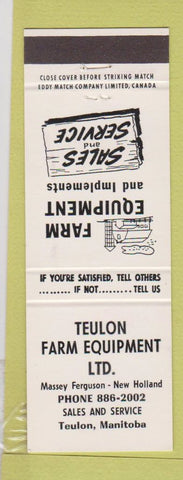 Matchbook Cover - Teulon MB Massey Ferguson New Holland Tractors