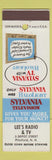 Matchbook Cover - Sylvania TV Lee's Radio Pittsfield NH