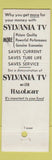 Matchbook Cover - Sylvania TV Lee's Radio Pittsfield NH