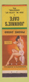 Matchbook Cover - Johnnie's Cafe Chester PA pinup Terry Says girlie