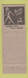 Matchbook Cover - Johnnie's Cafe Chester PA pinup Terry Says girlie