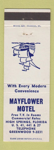 Matchbook Cover - Mayflower Motel High Springs FL