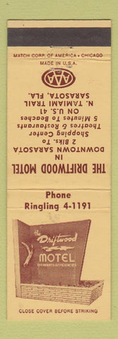 Matchbook Cover - Driftwood Motel Sarasota FL