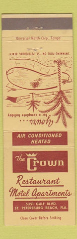 Matchbook Cover - The Crown Restaurant St Petersburg Beach FL