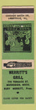Matchbook Cover - Merritt's Grill Muskegon MI GREEN