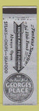 Matchbook Cover - Georges Place Smyrna DE