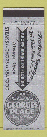 Matchbook Cover - Georges Place Smyrna DE