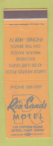 Matchbook Cover - Rio Sands Motel Aptos CA PEACH