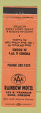 Matchbook Cover - Rainbow Motel Bend OR