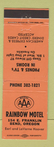 Matchbook Cover - Rainbow Motel Bend OR