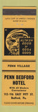 Matchbook Cover - Penn Bedford Hotel Bedford PA