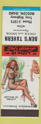 Matchbook Cover - Ben's TAvern Moscow ID pinup