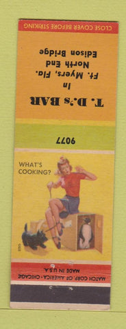Matchbook Cover - TD's Bar Fort Myers FL pinup