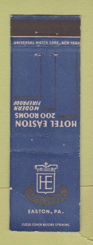 Matchbook Cover - Hotel Easton PA UNIVERSAL LONG WEAR