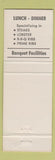 Matchbook Cover - 2 Plus 2 Restaurant Camarillo CA