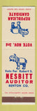 Matchbook Cover - Robert S Nesbitt Auditor Benton County