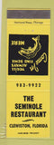 Matchbook Cover - Seminole Restaurant Clewiston FL