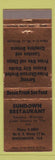 Matchbook Cover - Sundown Restaurant Winterhaven FL