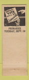 Matchbook Cover - F Earl Thayer Register of Probate Grafton County
