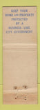 Matchbook Cover - Earl F Campbell Republican Councilman election WORN