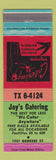 Matchbook Cover - Jay's Catering WEAR