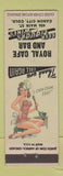 Matchbook Cover - Royal Cafe and Bar Canon City Colorado pinup girlie back