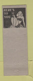 Matchbook Cover - Royal Cafe and Bar Canon City Colorado pinup girlie back