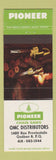 Matchbook Cover - Pioneer Chain Saws OMC Dist Quebec City QC