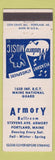 Matchbook Cover - Armory Ballroom Marine NATional Guard Portland ME