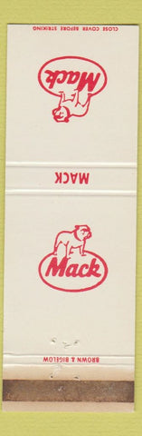 Matchbook Cover - Mack Trucks Semis Oklahoma City OK POOR STRIKER