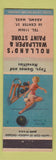 Matchbook Cover - Rolland's Wallpaper Paint Adams MA pinup toys