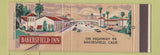 Matchbook Cover - Bakersfield Inn CA Full Length