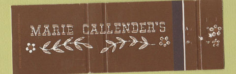 Matchbook Cover - Marie Callender's Pies Restaurant Full Length