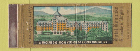 Matchbook Cover - Hotel Roanoke VA WEAR Full Length