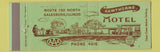 Matchbook Cover - Hawthorne Motel Galesburg IL Full Length